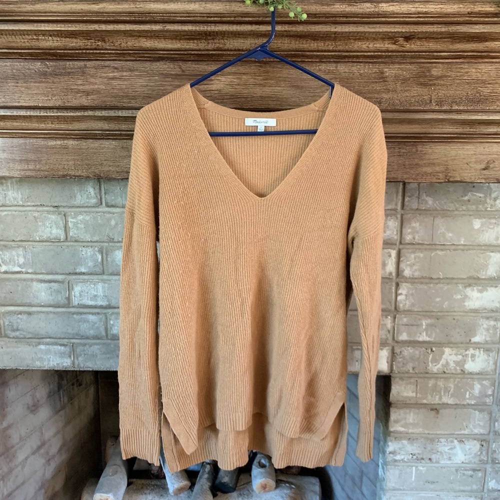 Madewell Warmlight V neck Pullover Sweater